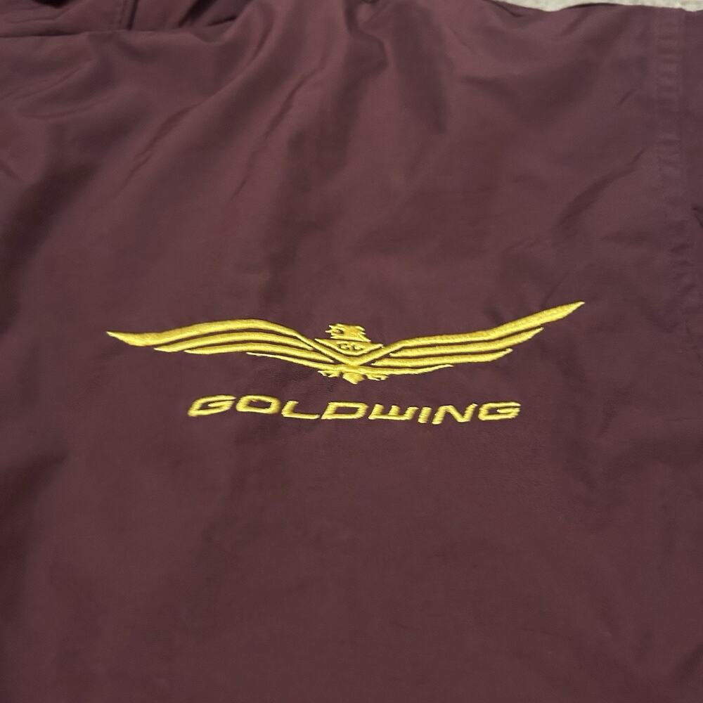 '06 HONDA GOLDWING SINCE 1975 Medium NYLON MOTORCYCLE JACKET EMBROIDERED FLEECE - Picture 3 of 9